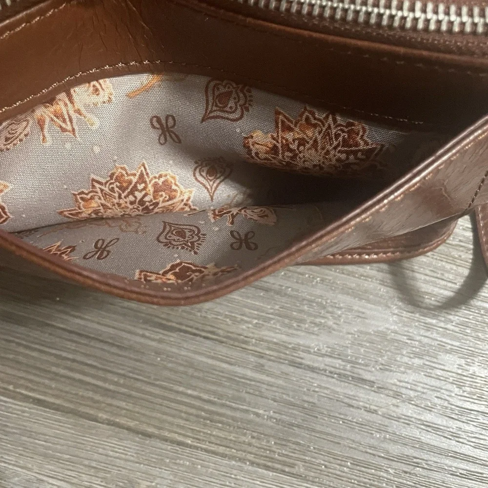 HOBO Cadence Leather CONVERTIBLE Crossbody Wristlet Shoulder Clutch In New Penny